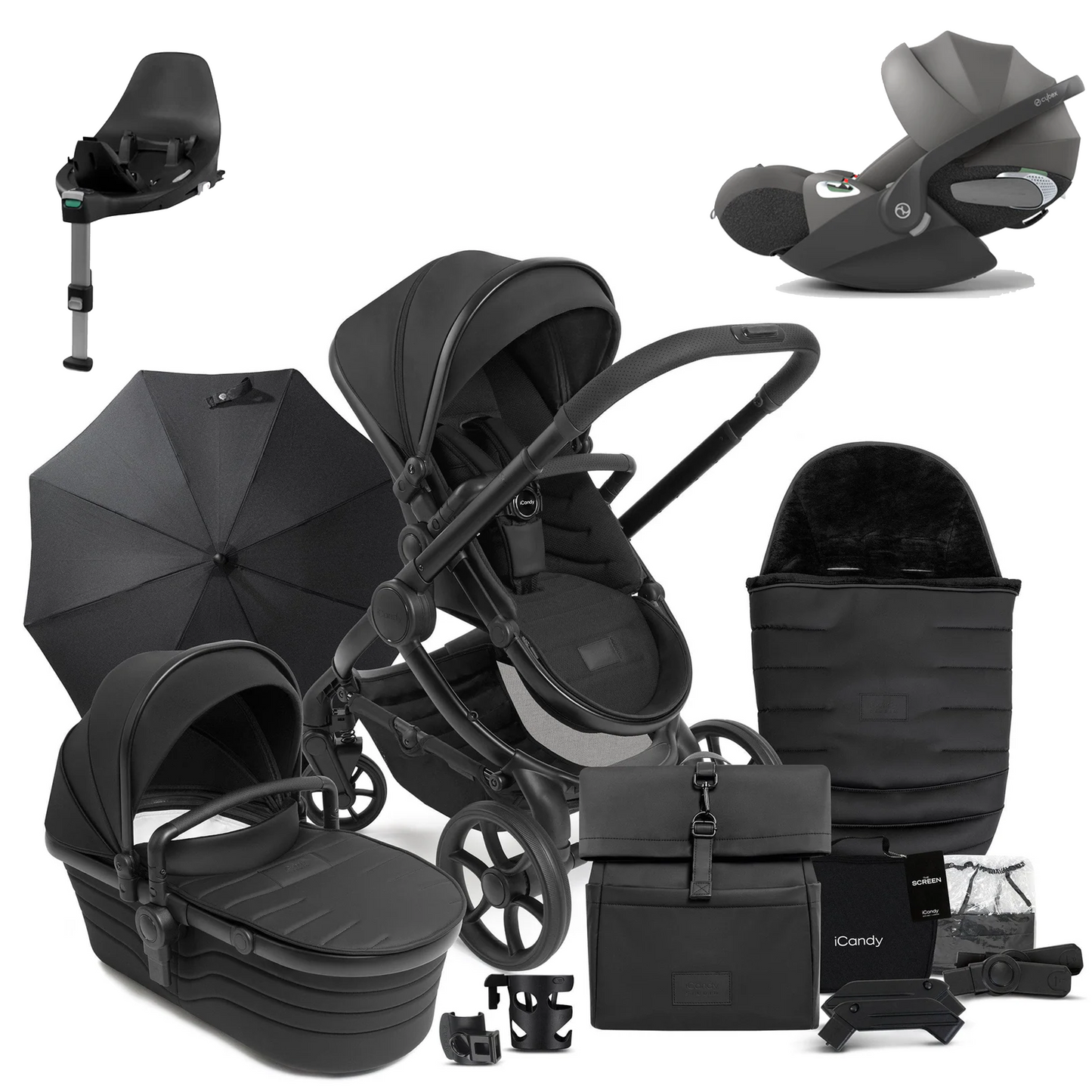 iCandy Peach 7 Studio Complete Buggy Bundle with Cybex Cloud T and Base T