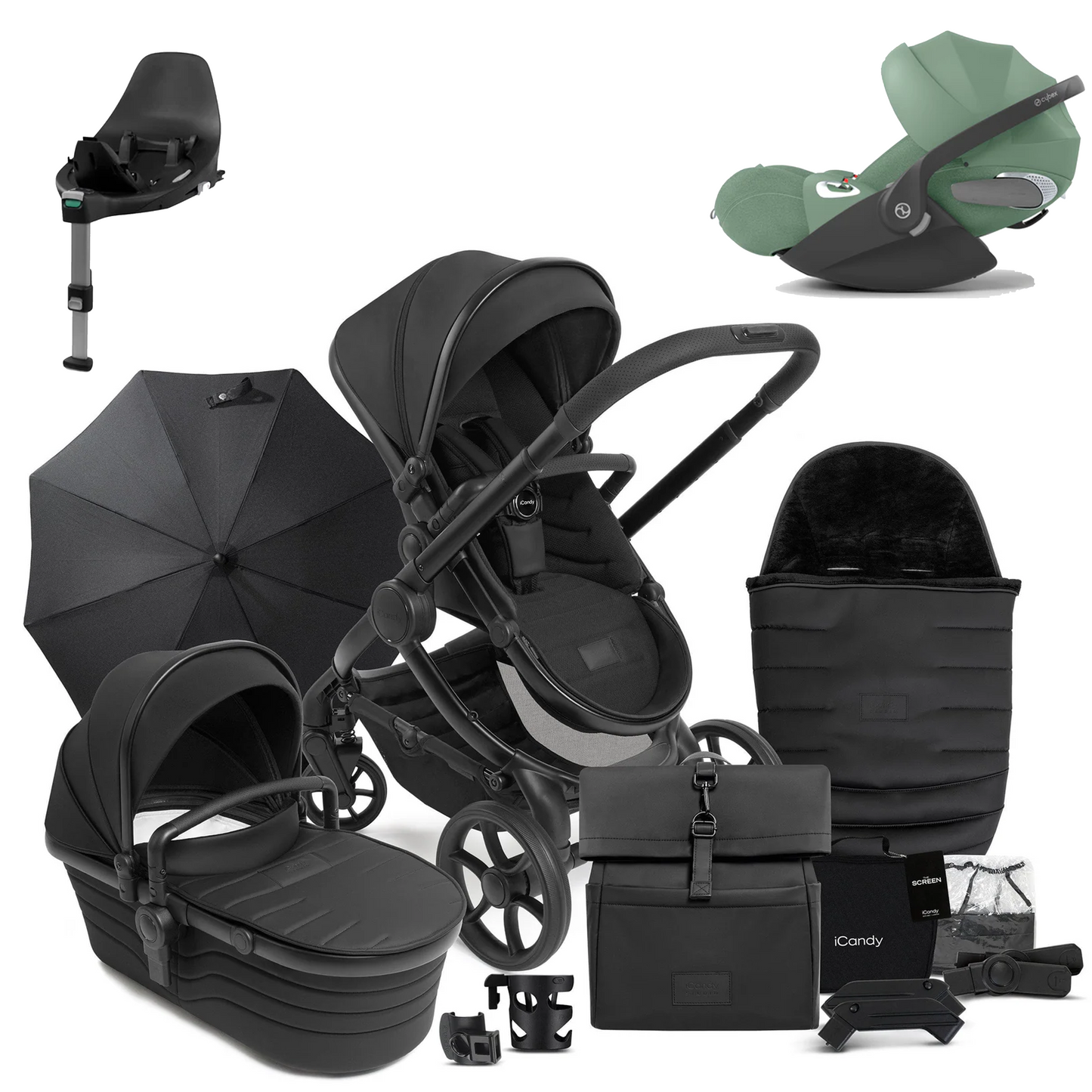 iCandy Peach 7 Studio Complete Buggy Bundle with Cybex Cloud T and Base T