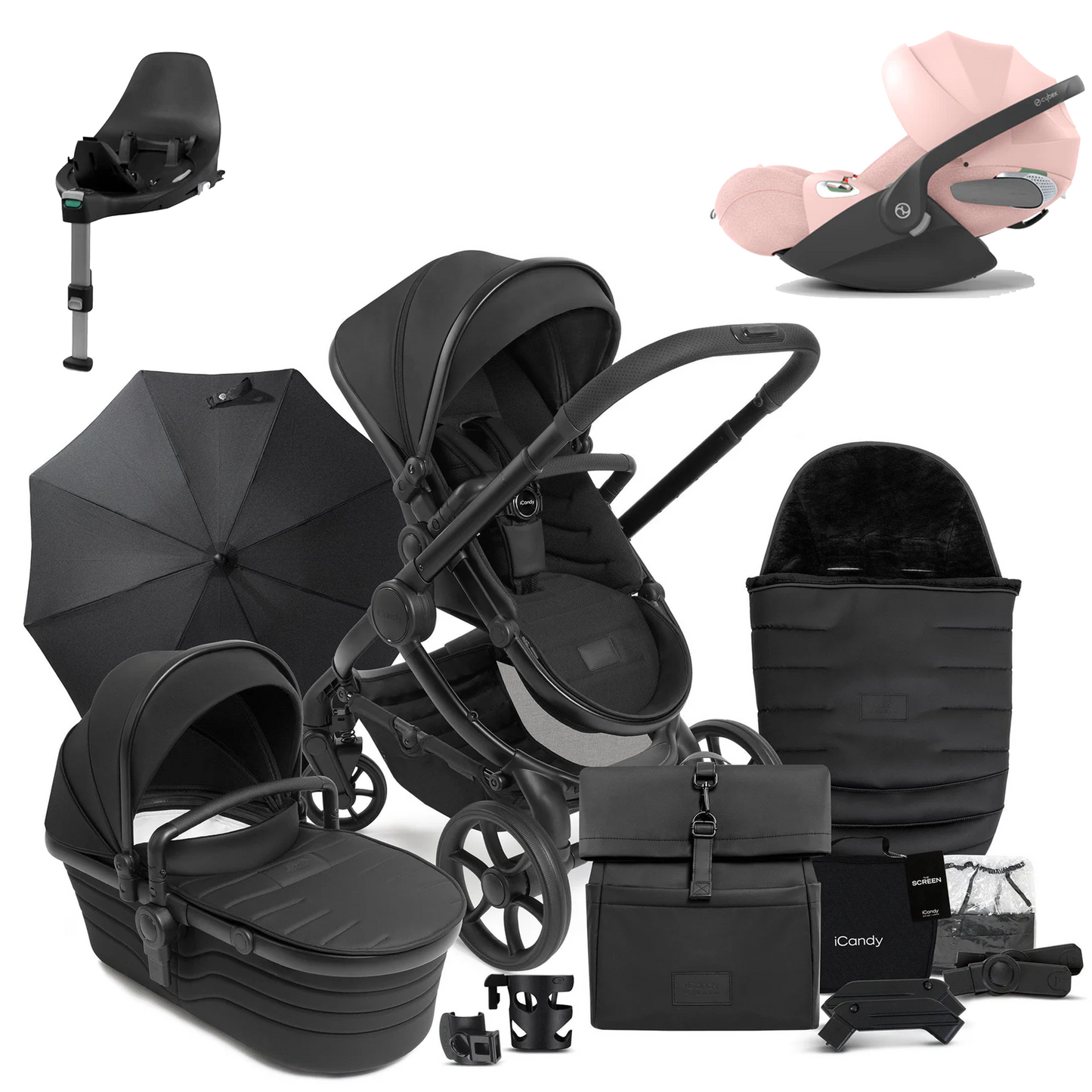 iCandy Peach 7 Studio Complete Buggy Bundle with Cybex Cloud T and Base T