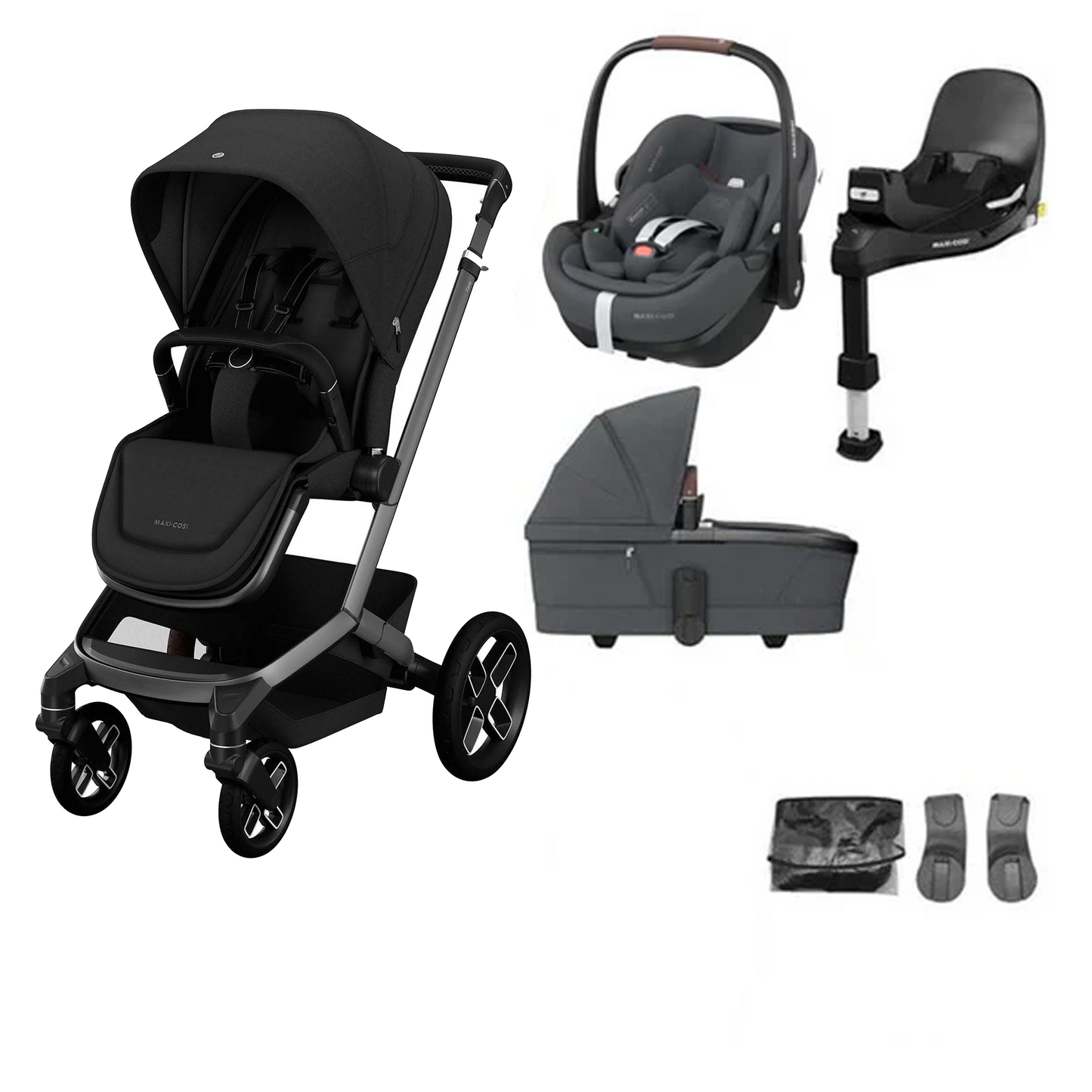 Maxi Cosi Fame Buggy with Maxi Cosi Pebble Pro2 and Family Fix Pro Base