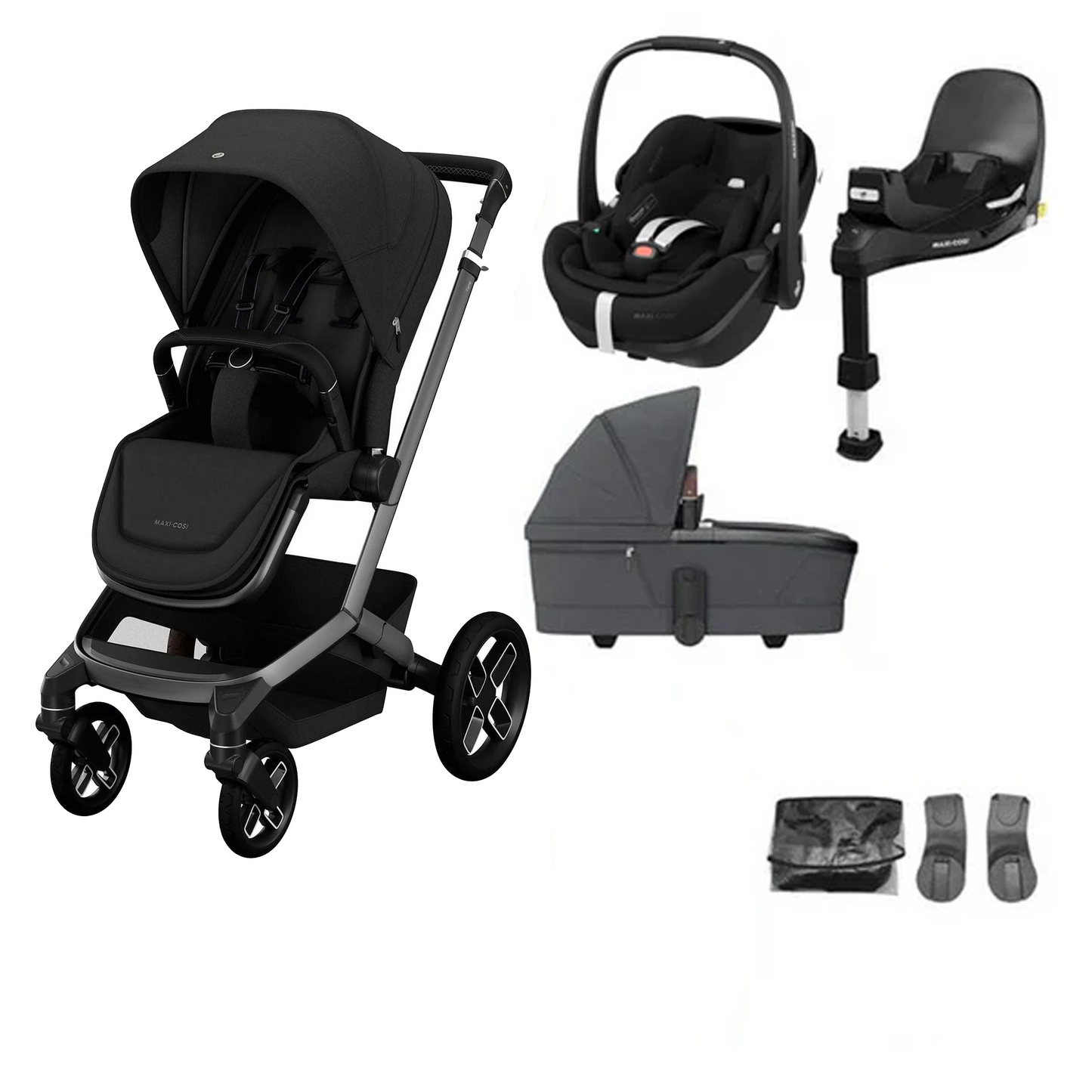 Maxi Cosi Fame Buggy with Maxi Cosi Pebble Pro2 and Family Fix Pro Base