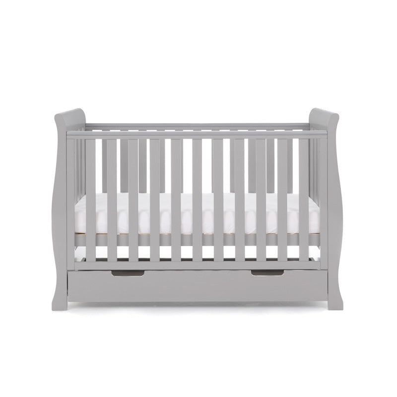 Obaby Stamford Mini 3 Piece Room Set with Cot Bed, Dresser Changer and Wardrobe