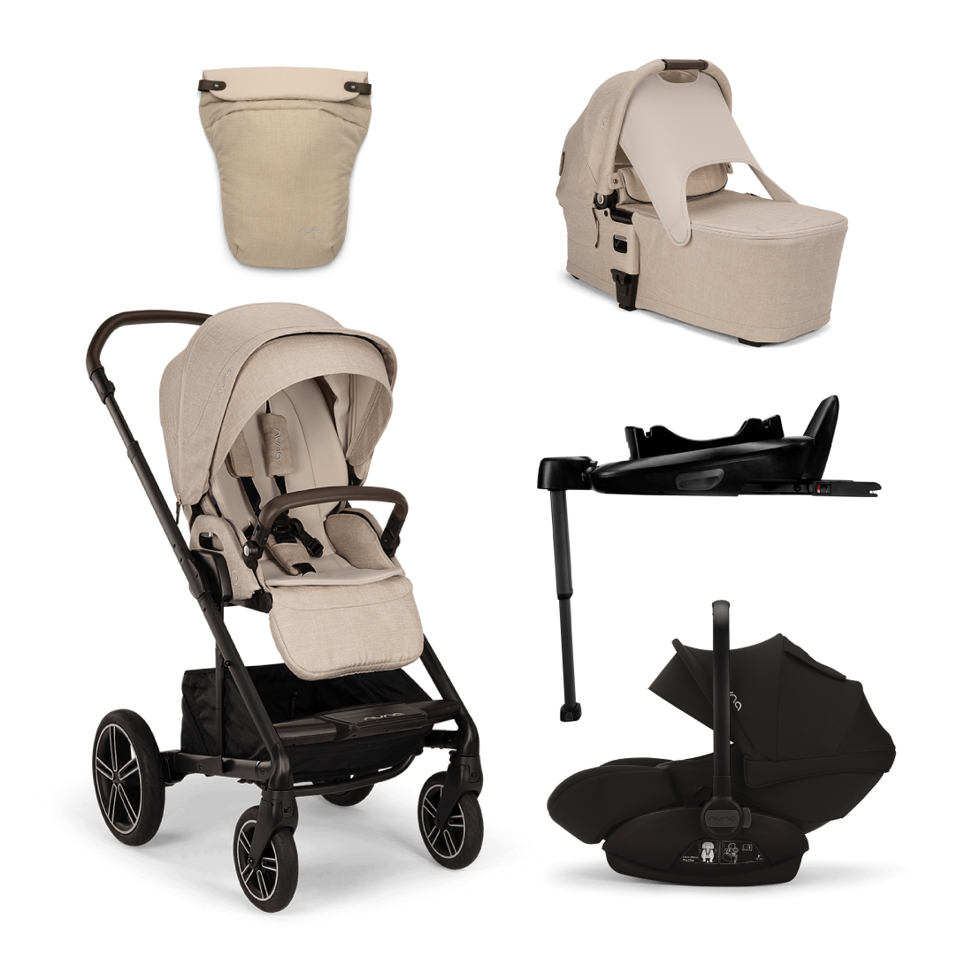 Nuna MIXX Next Bundle with Nuna ARRA Car Seat & Isofix Base