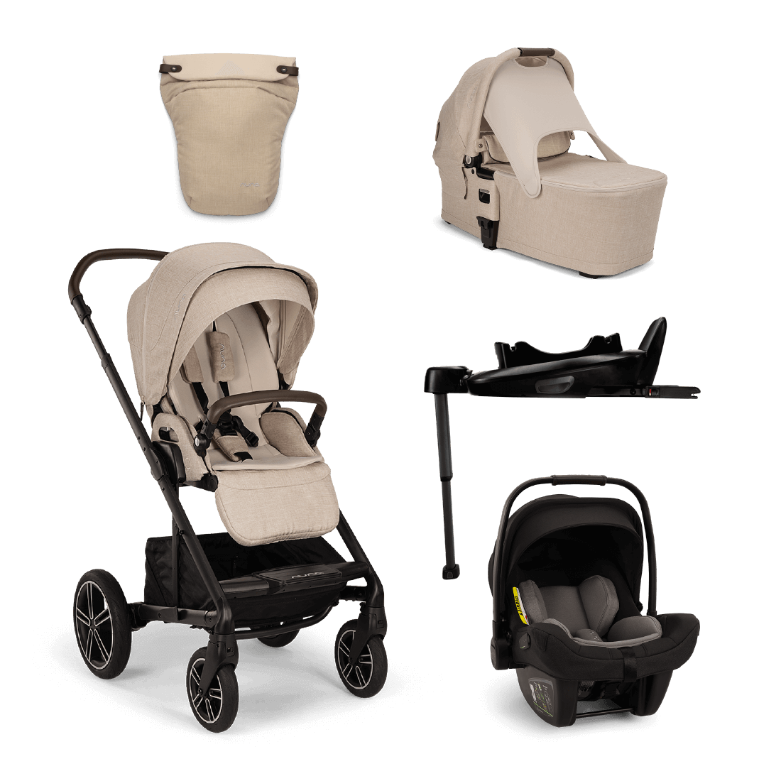 Nuna MIXX Next Bundle with Pipa Next Car Seat & Base Next
