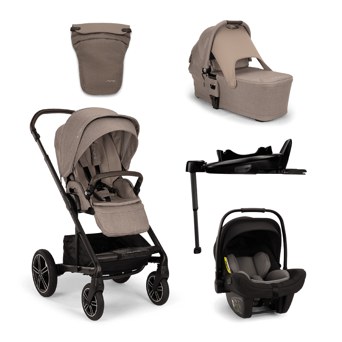 Nuna MIXX Next Bundle with Pipa Next Car Seat & Base Next