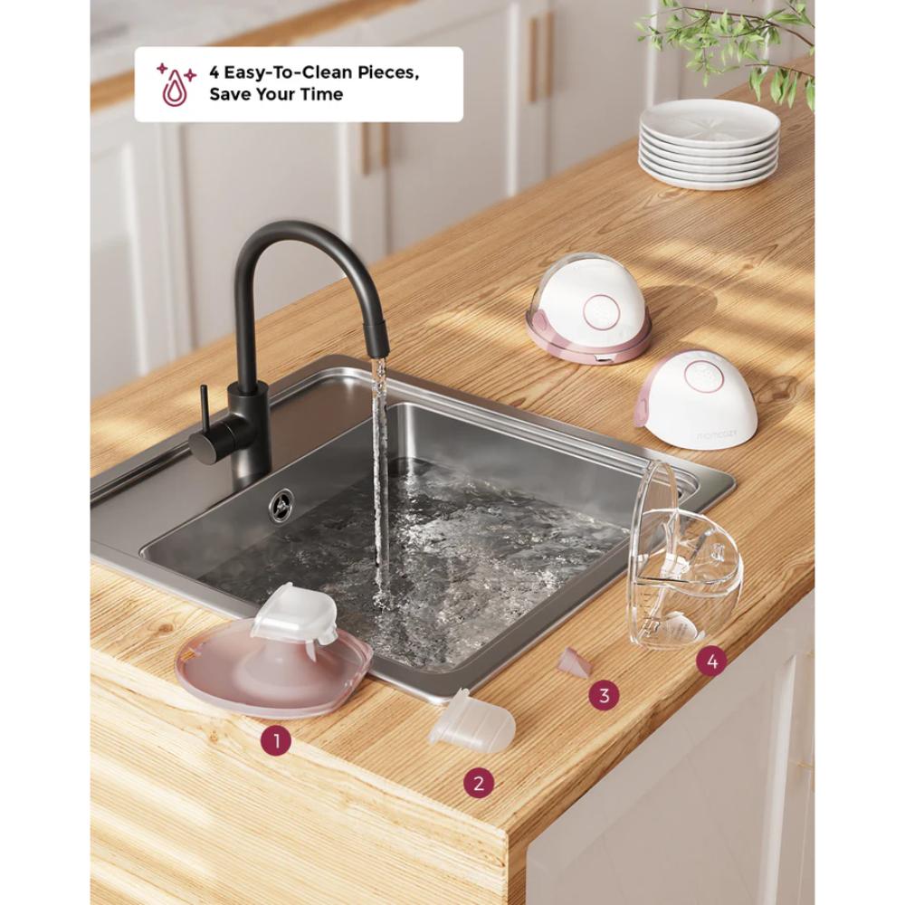 Momcozy M6 Mobile Breast Pump Double Maroon