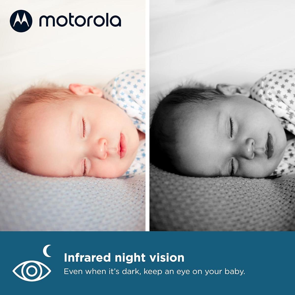 Motorola 5-Inch Video Baby Monitor with Remote Pan/Tilt & Temperature Monitoring VM50G