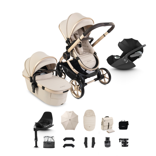 iCandy Peach 8 Complete Travel System Bundle with Cybex Cloud T Infant Car Seat & Isofix Base
