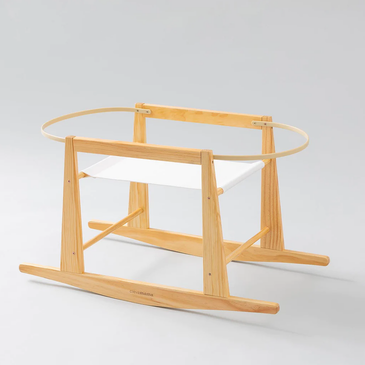 Clevamama Moses Basket with ClevaFoam Mattress & Stand