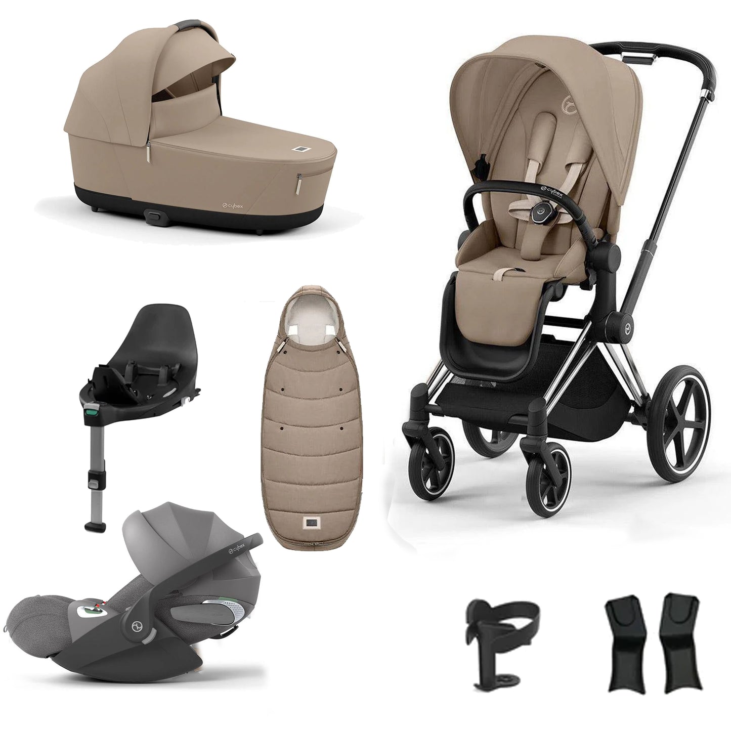 Cybex Priam Essentials Bundle with Cybex Cloud T and Base T