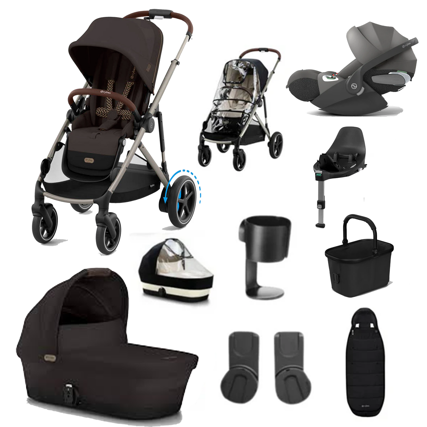 Cybex e-Gazelle S with Cloud T & Base T Bundle