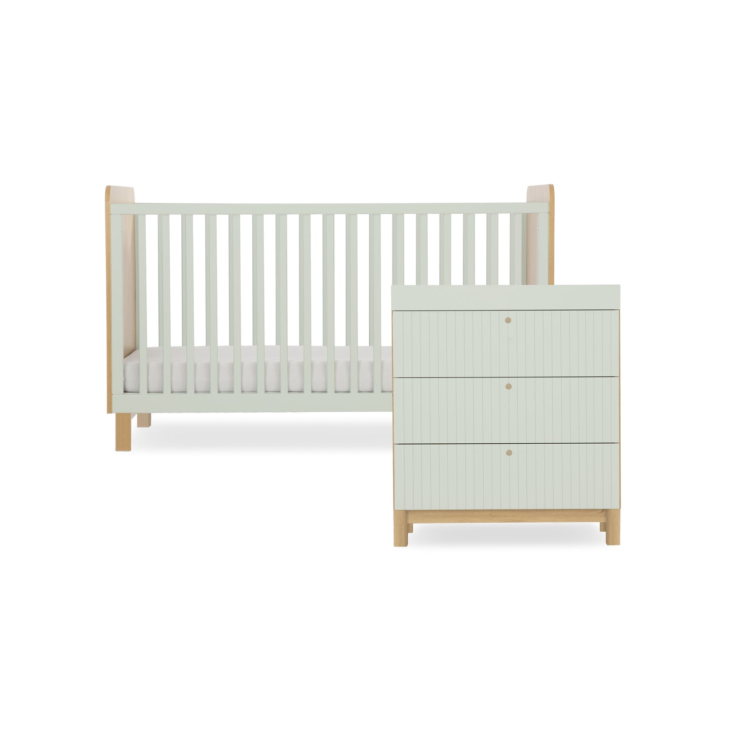 CuddleCo Remi 2 Piece set with Cotbed and Dresser