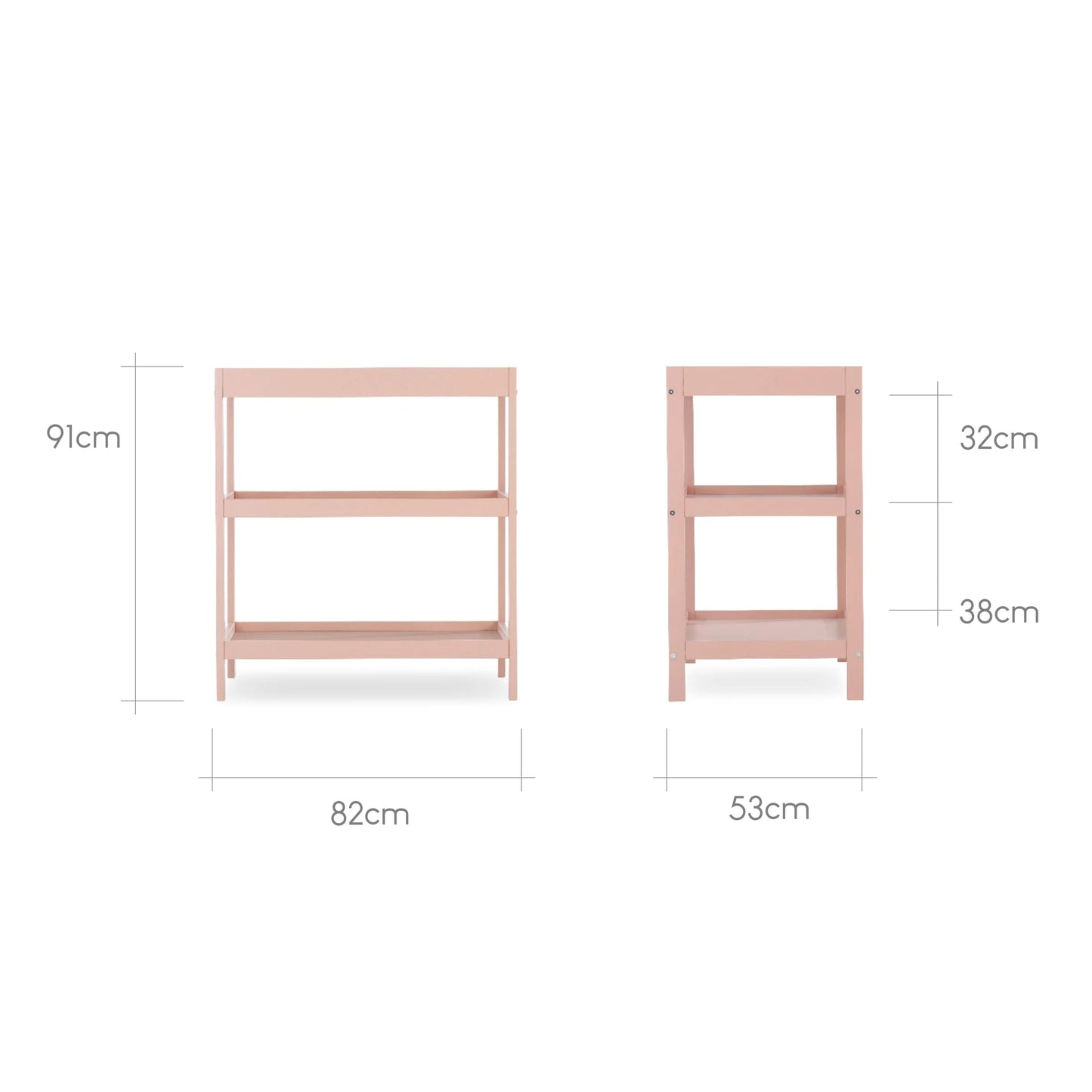CuddleCo Nola 2 Piece Set with Cot Bed and Open Changer