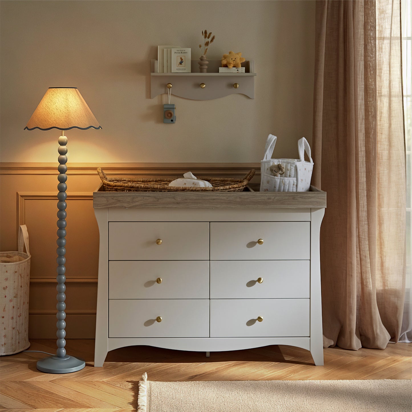 CuddleCo Clara Luxe 2 Piece set with Cotbed and Dresser