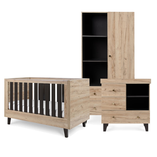 Tutti Bambini Como 3 Piece Range with Cot Bed, Dresser Changer and Wardrobe