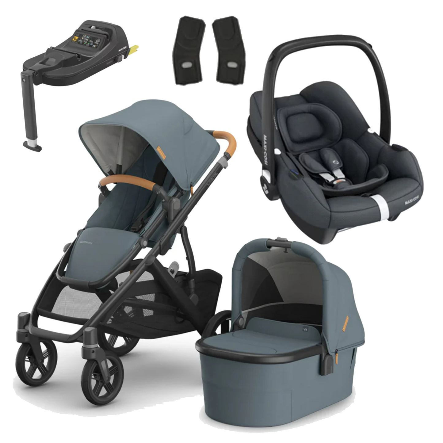 UPPAbaby Vista V3 Buggy with Maxi Cosi CabrioFix and Base