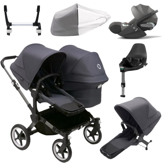 Bugaboo Donkey 5 Duo (Double) with Cybex Cloud T and Base T