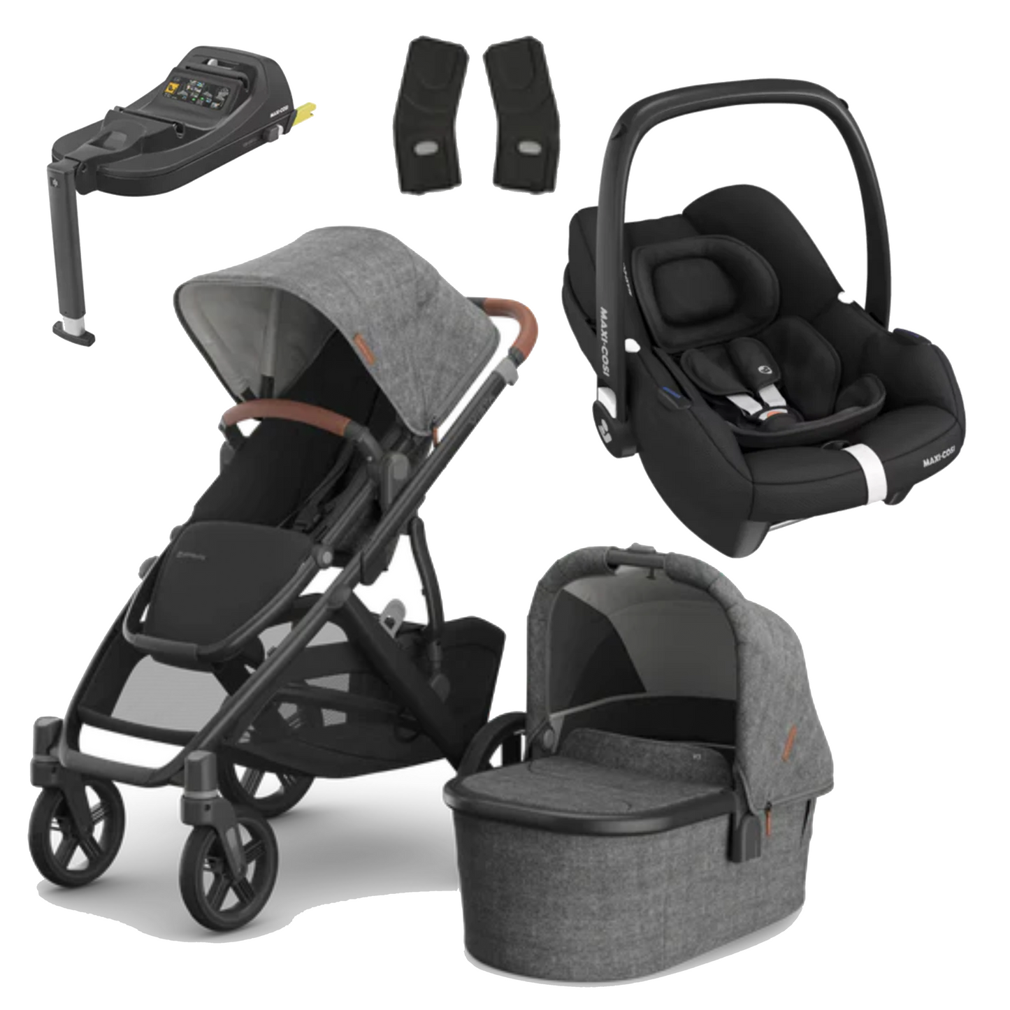 UPPAbaby Vista V3 Buggy with Maxi Cosi CabrioFix and Base