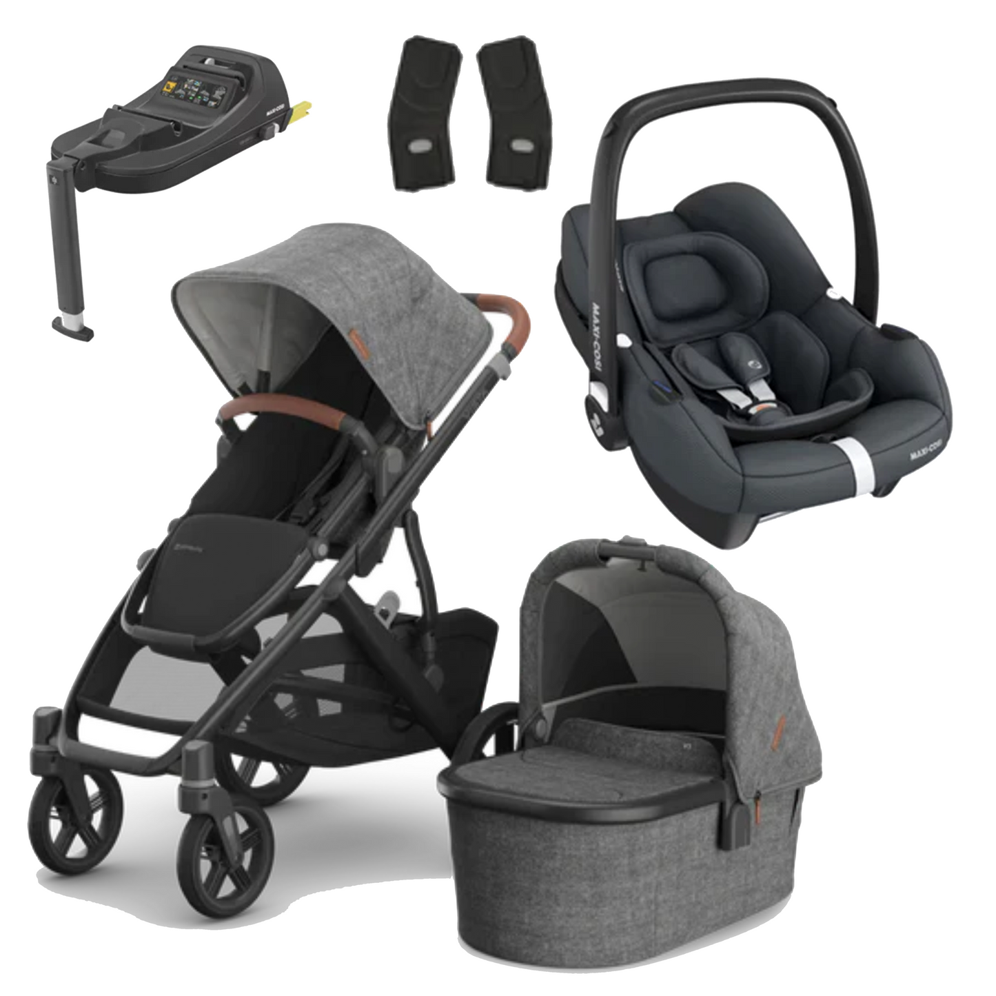 UPPAbaby Vista V3 Buggy with Maxi Cosi CabrioFix and Base
