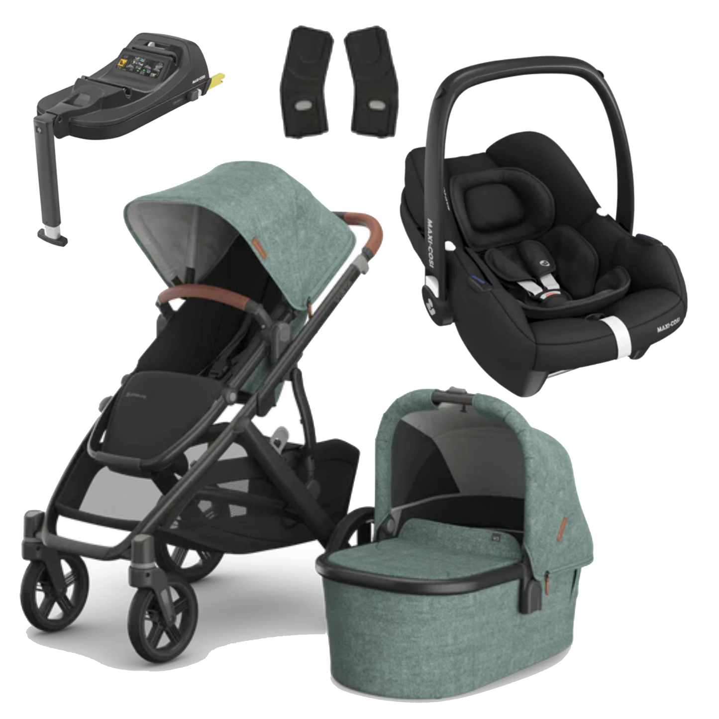 UPPAbaby Vista V3 Buggy with Maxi Cosi CabrioFix and Base