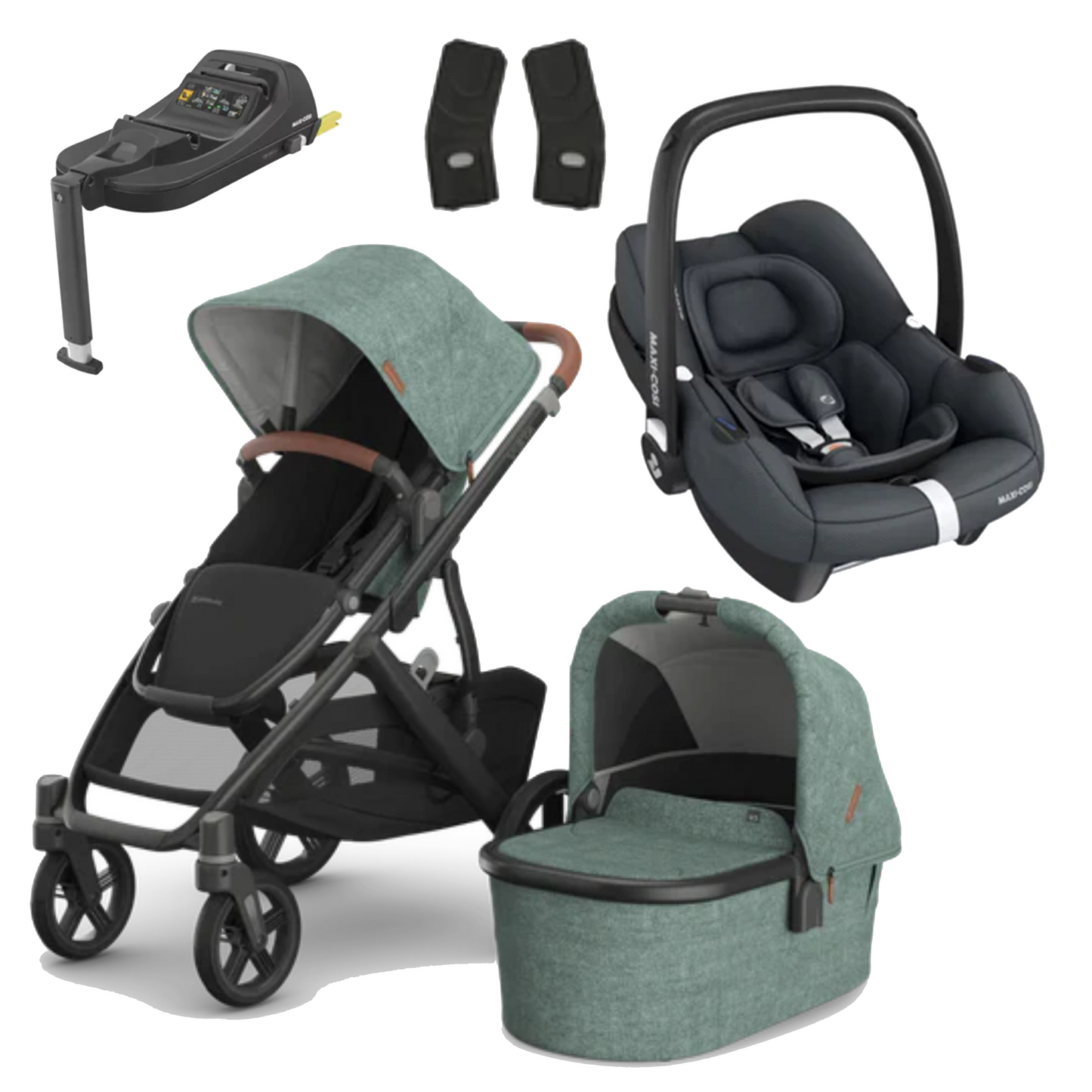 UPPAbaby Vista V3 Buggy with Maxi Cosi CabrioFix and Base
