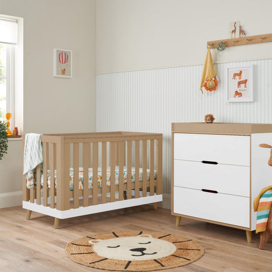 Tutti Bambini Hygge Mini 2 Piece with Cot Bed and Dresser