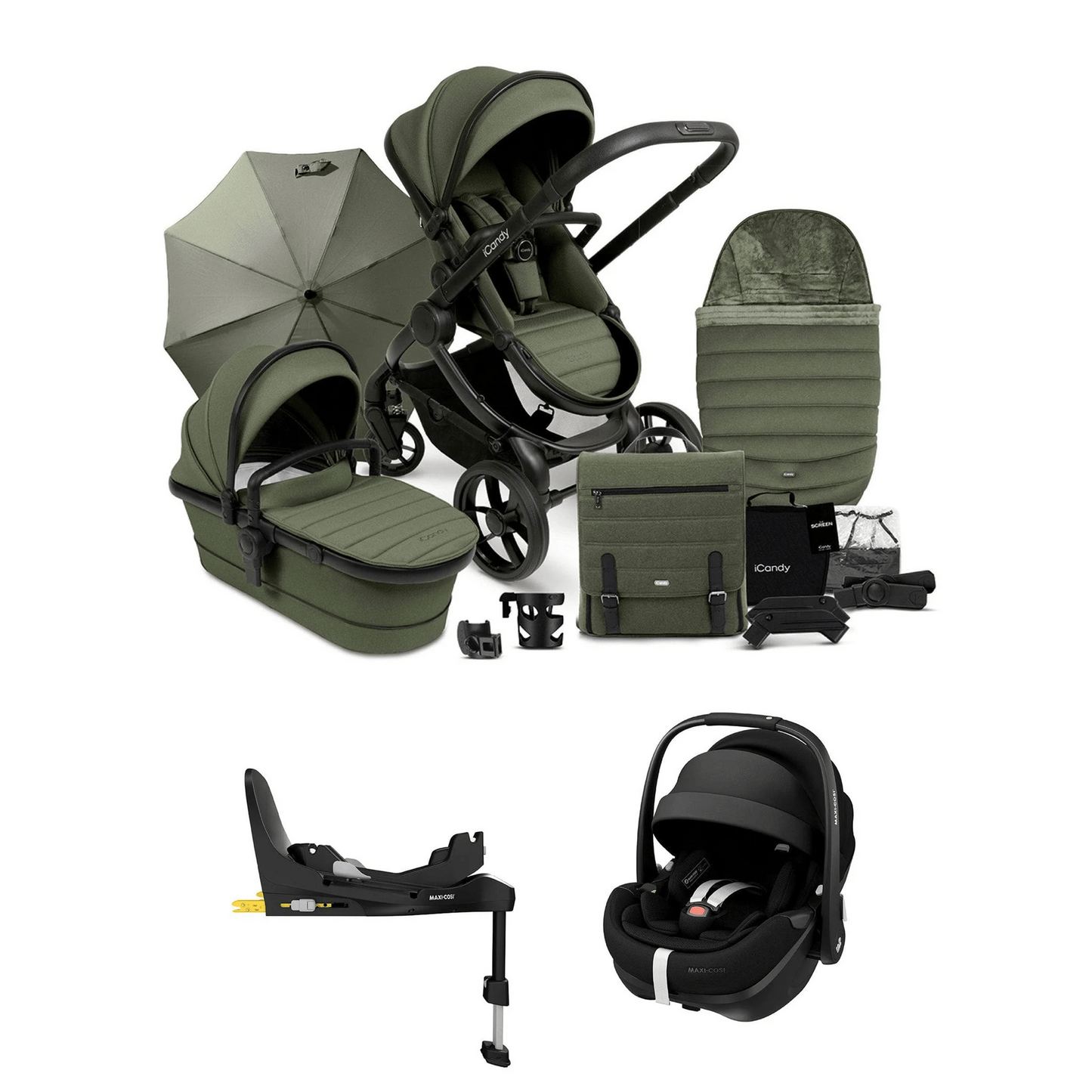 iCandy Peach 7 Bundle with Maxi Pebble Pro 2 And Familyfix Pro Isofix Base