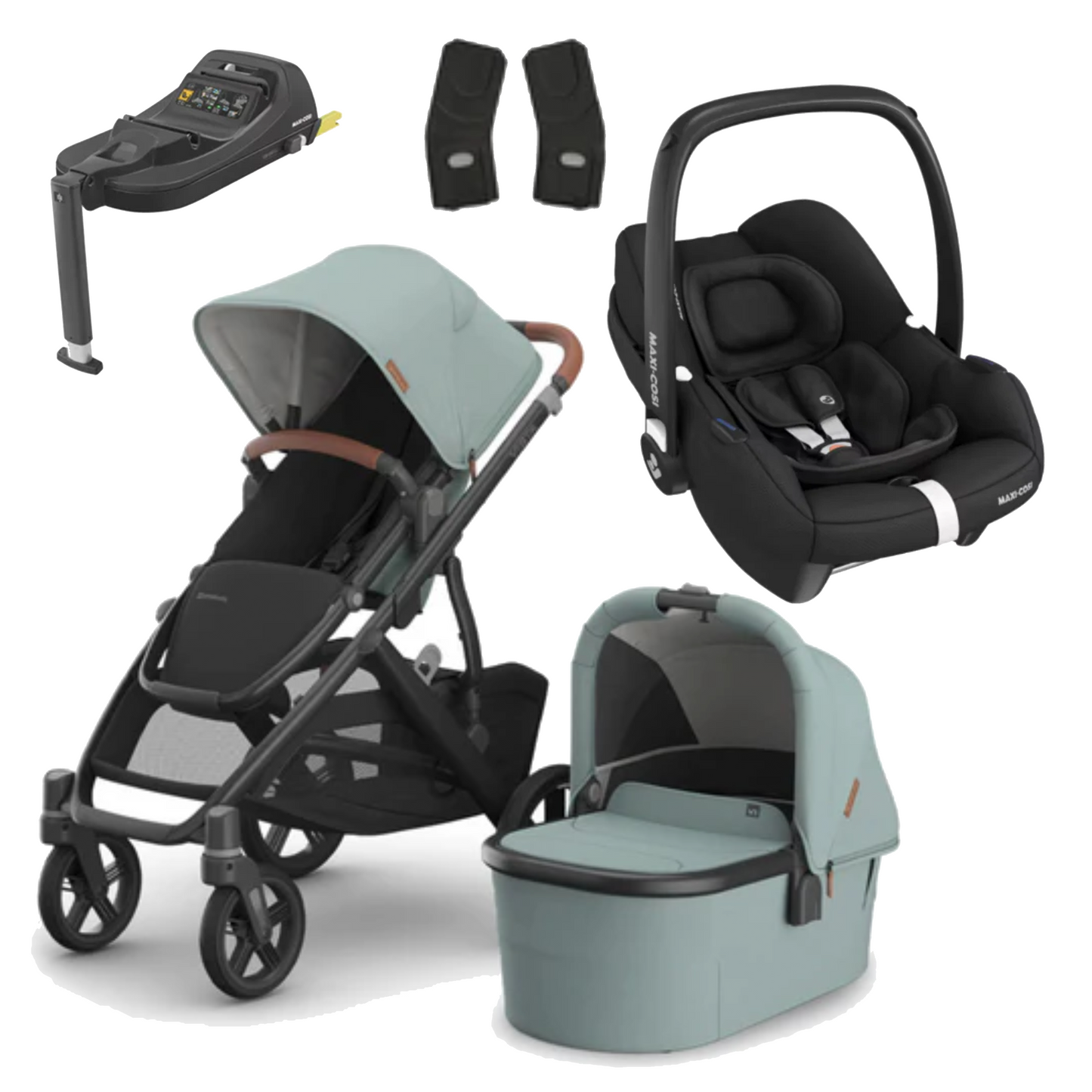 UPPAbaby Vista V3 Buggy with Maxi Cosi CabrioFix and Base