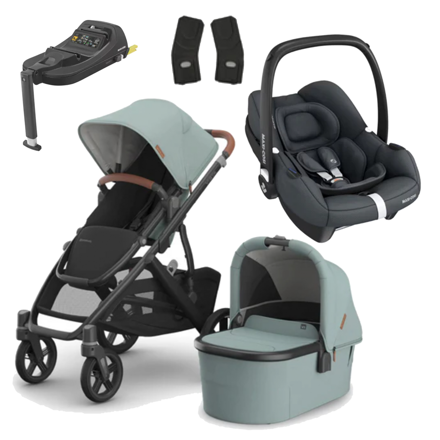 UPPAbaby Vista V3 Buggy with Maxi Cosi CabrioFix and Base
