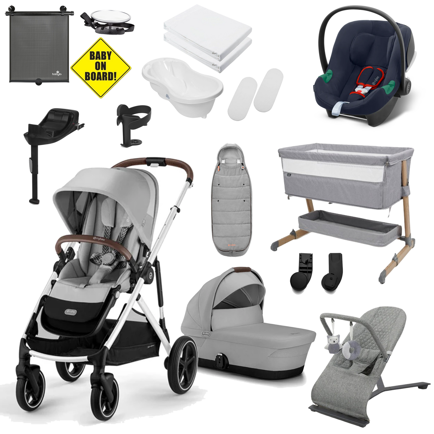 Cybex Gazelle S Newborn Bundle with Cybex Aton B2 Car Seat