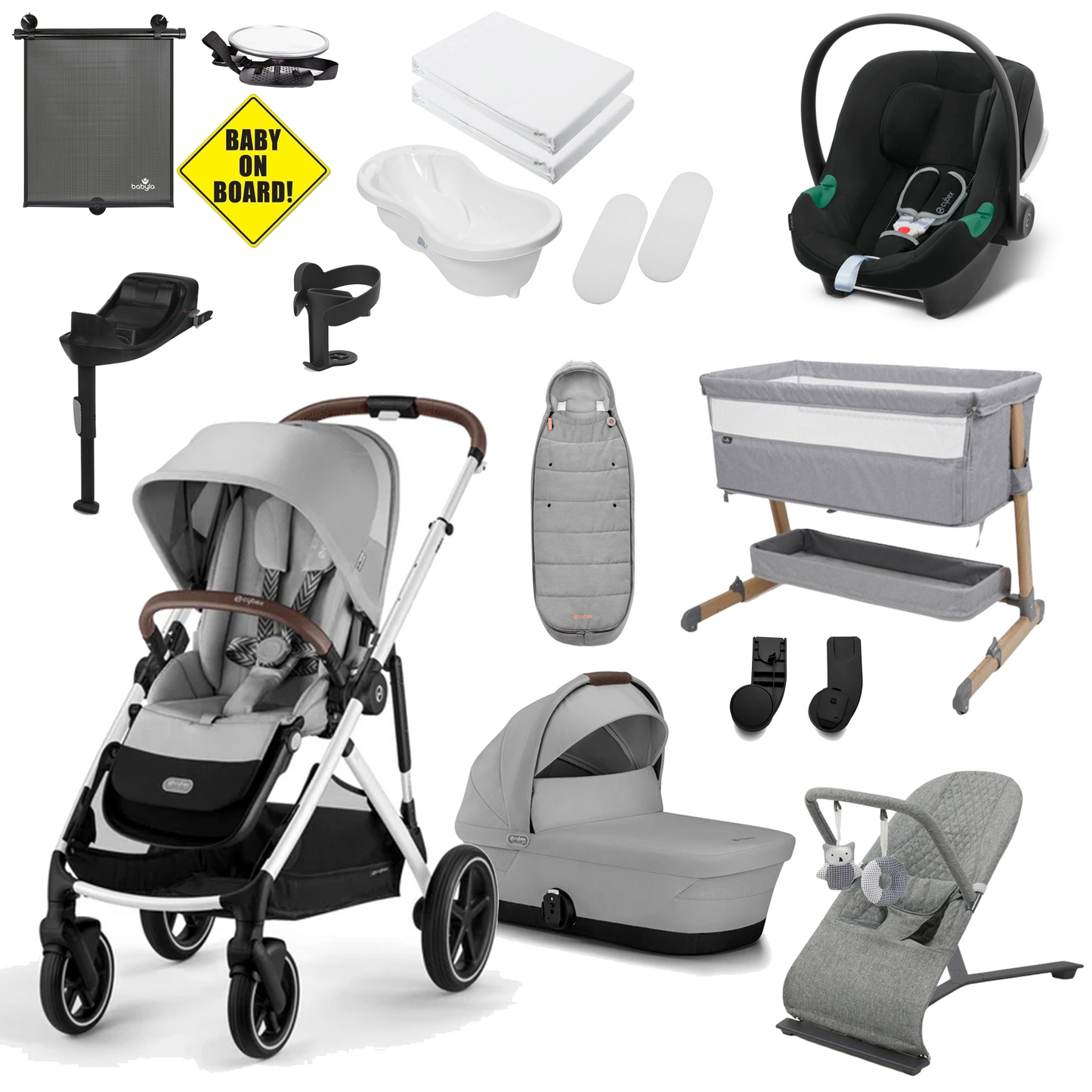 Cybex Gazelle S Newborn Bundle with Cybex Aton B2 Car Seat