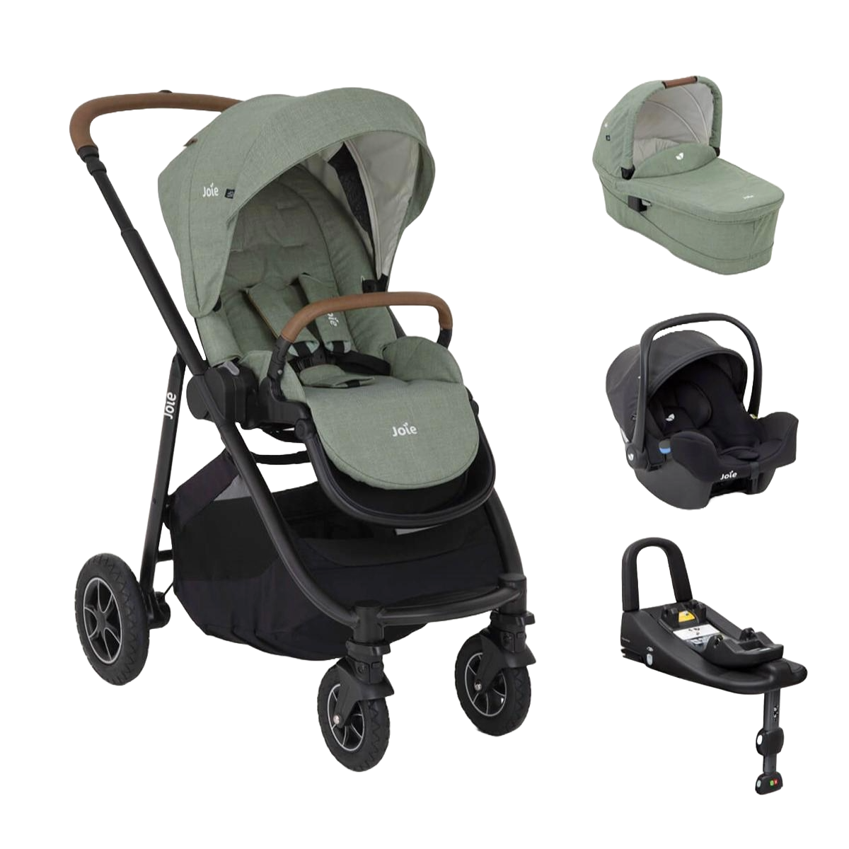 Joie Versatrax with Joie iSnug and Joie Encore Base