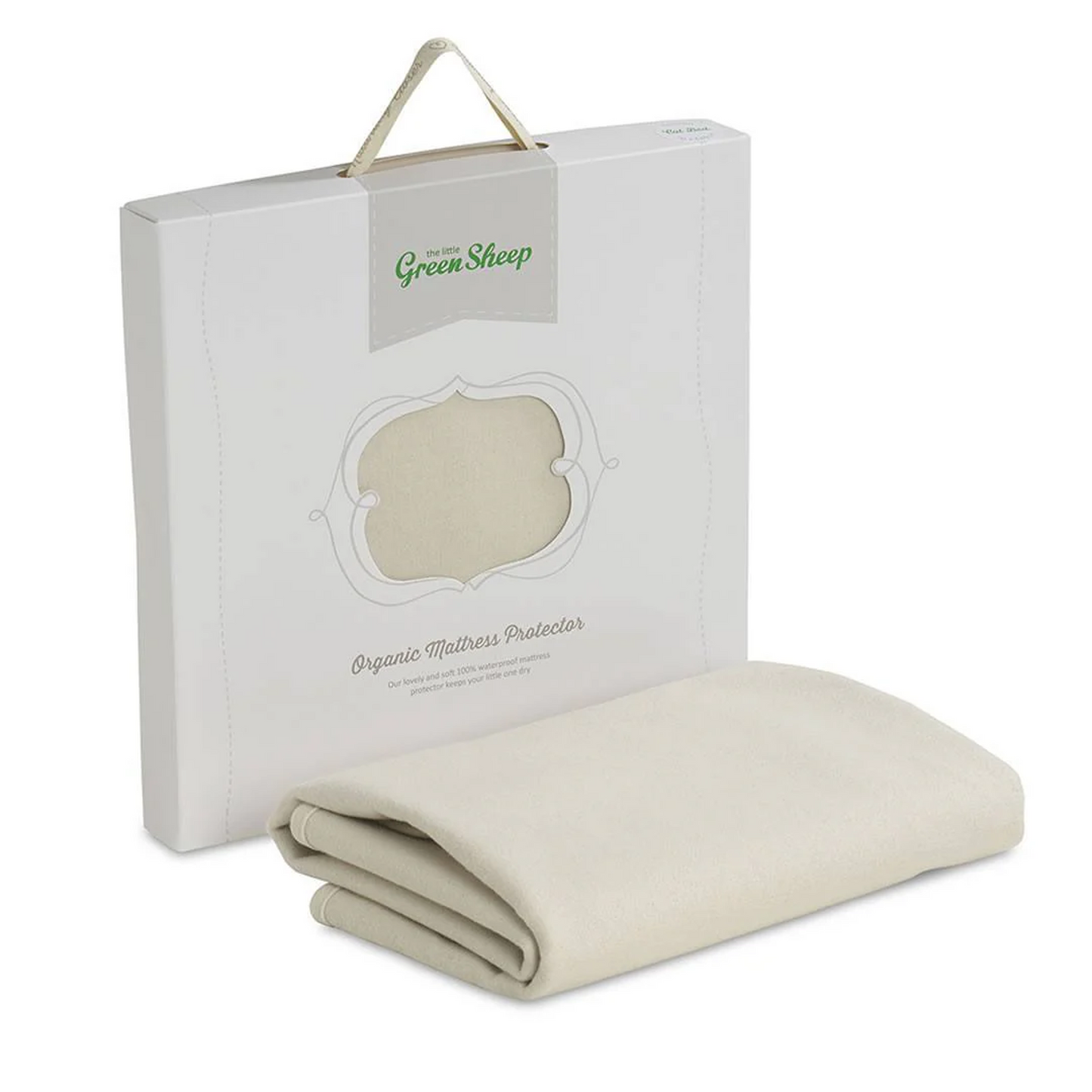The Little Green Sheep Waterproof Moses Basket/Carrycot Mattress Protector - 30x70cm
