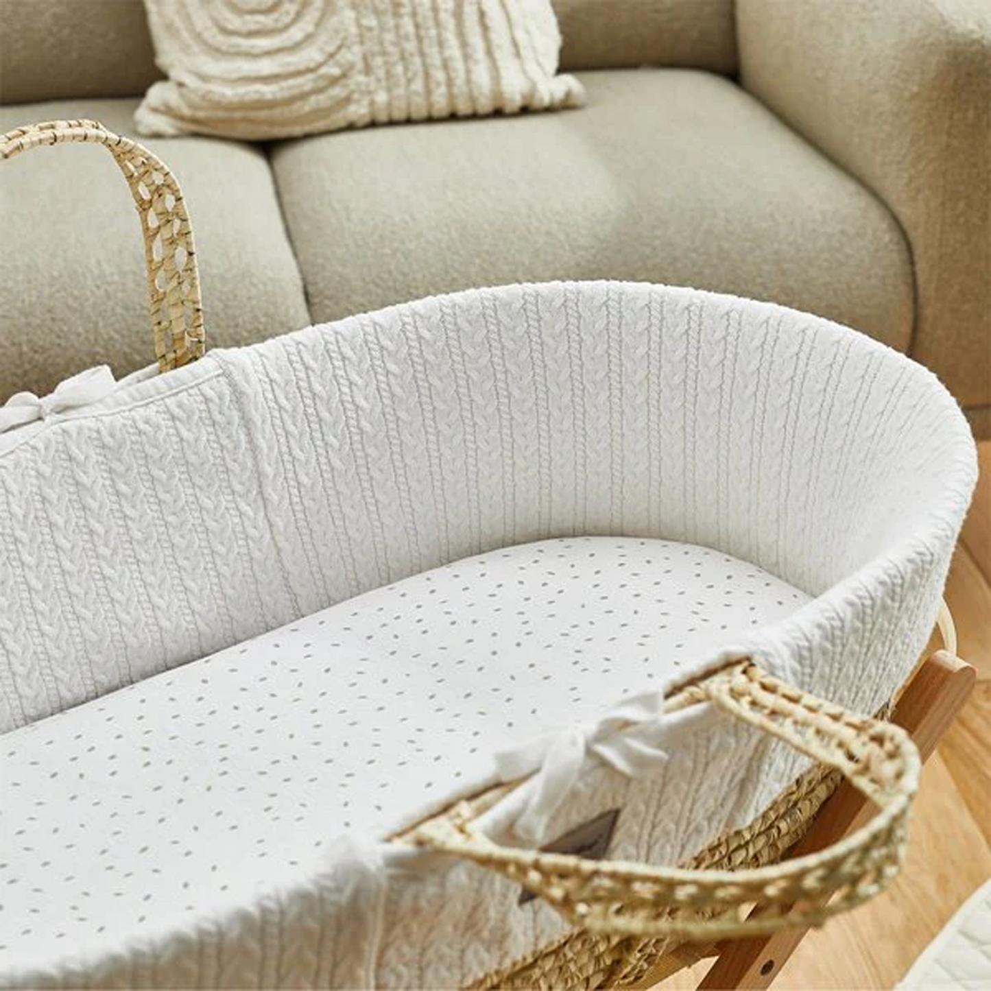 The Little Green Sheep Organic Moses Basket Fitted Sheet