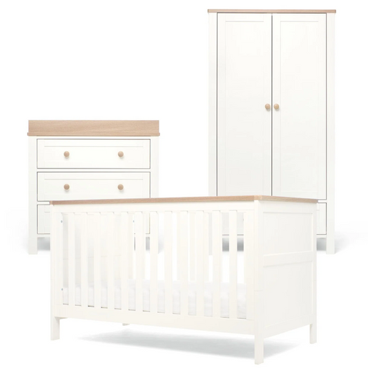 Mamas & Papas Wedmore 3 Piece Range with Cot Bed, Dresser Changer and Wardrobe