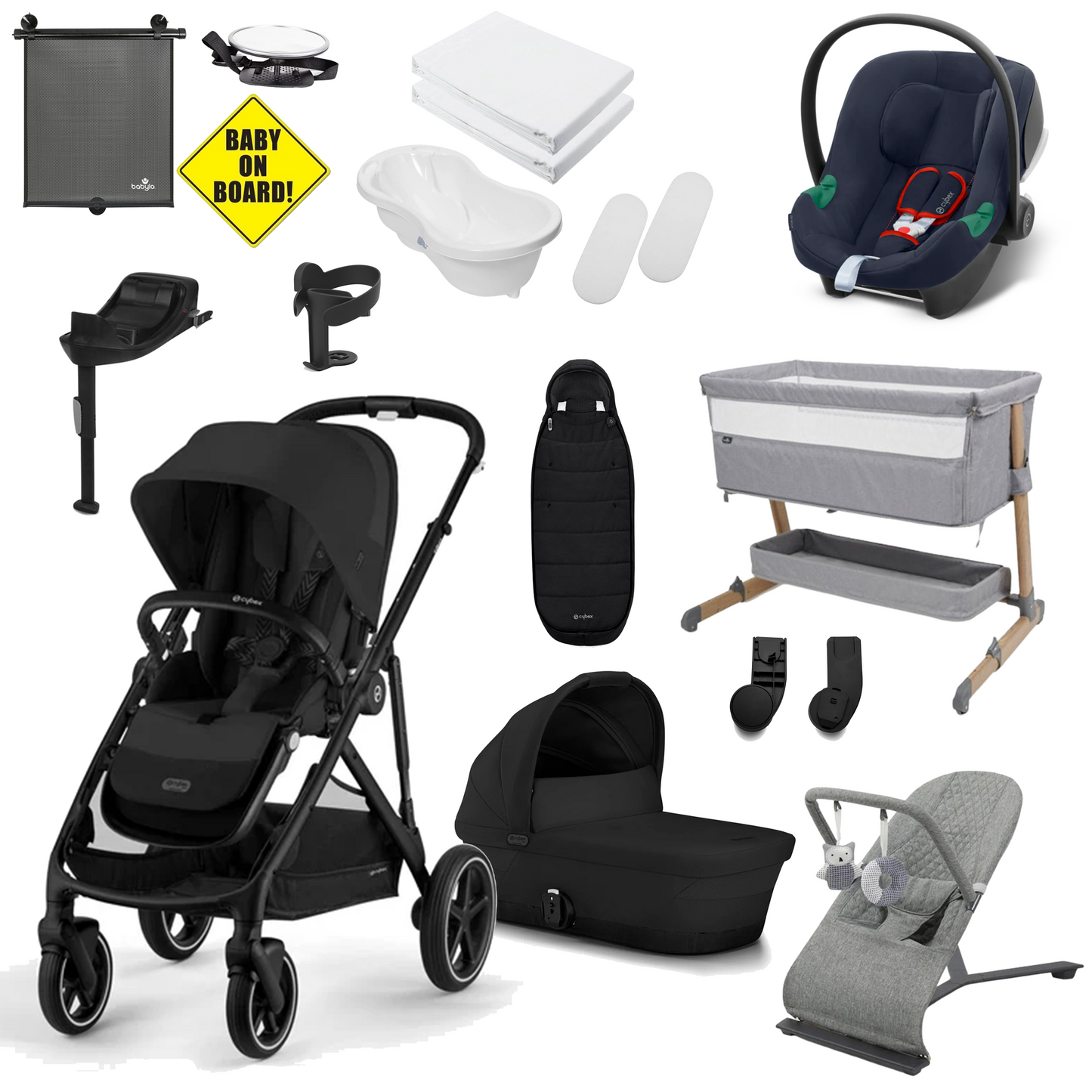 Cybex Gazelle S Newborn Bundle with Cybex Aton B2 Car Seat
