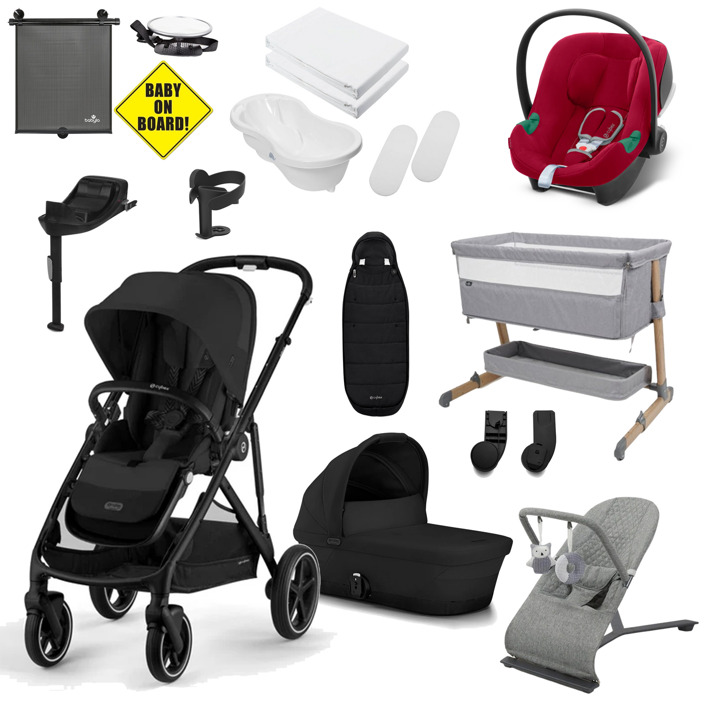 Cybex Gazelle S Newborn Bundle with Cybex Aton B2 Car Seat