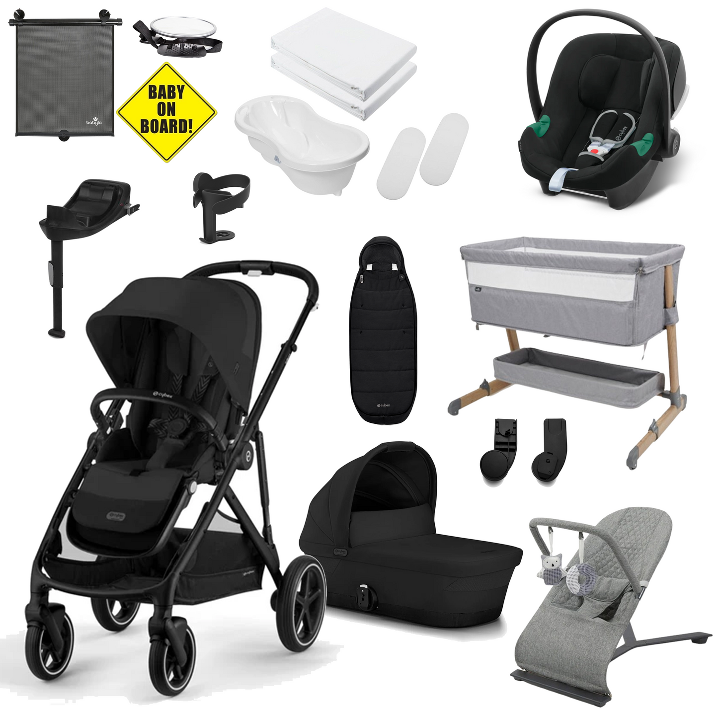 Cybex Gazelle S Newborn Bundle with Cybex Aton B2 Car Seat