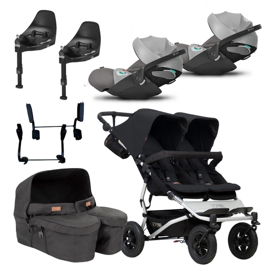 Mountain Buggy Duet Twin Bundle with Cybex Cloud T and Bases