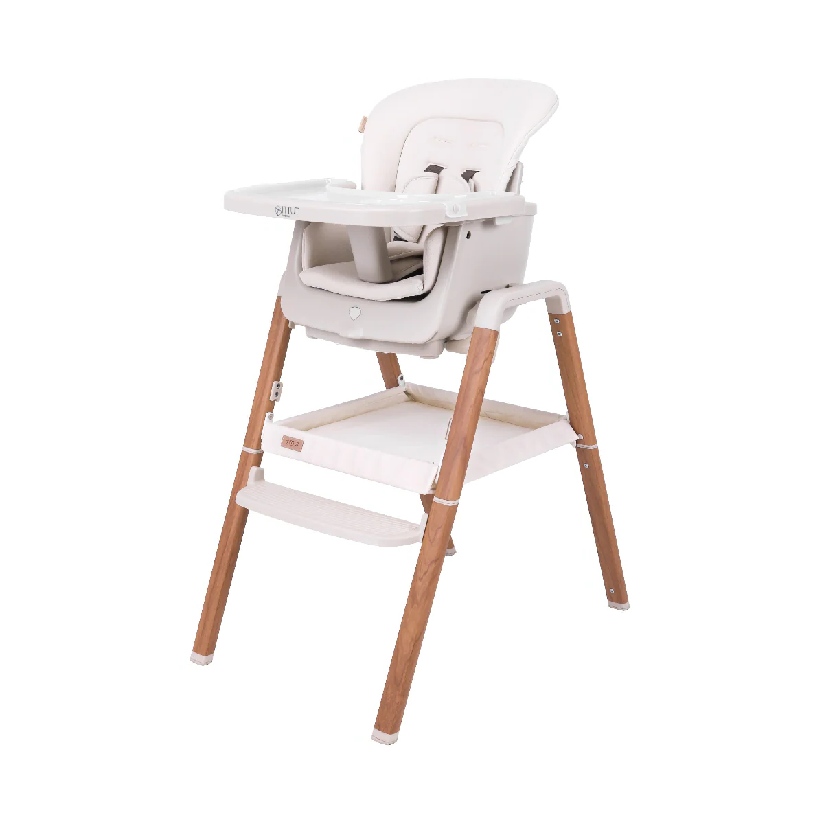 Tutti Bambini Nova_Evolutionary_Highchair-Ecru/ Scandinavian Walnut