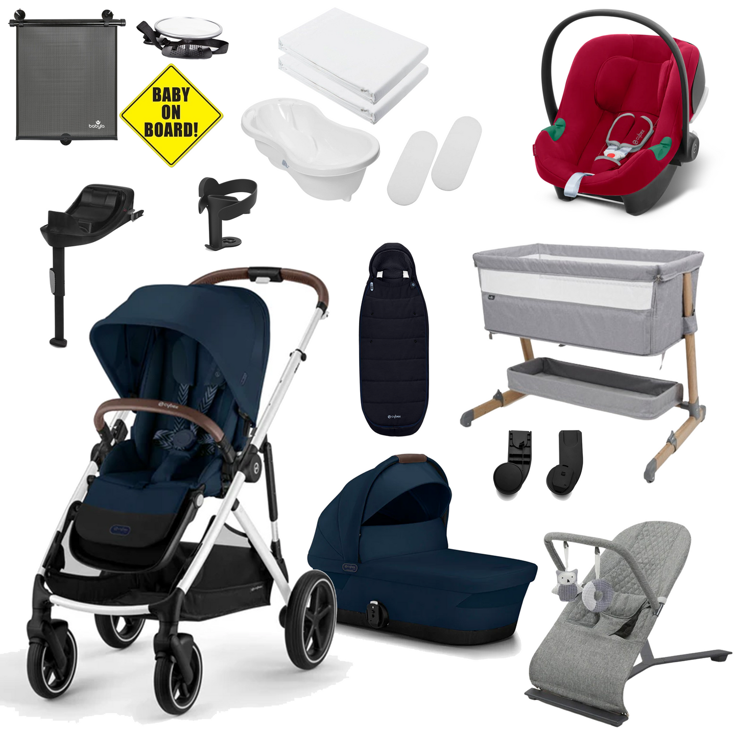 Cybex Gazelle S Newborn Bundle with Cybex Aton B2 Car Seat