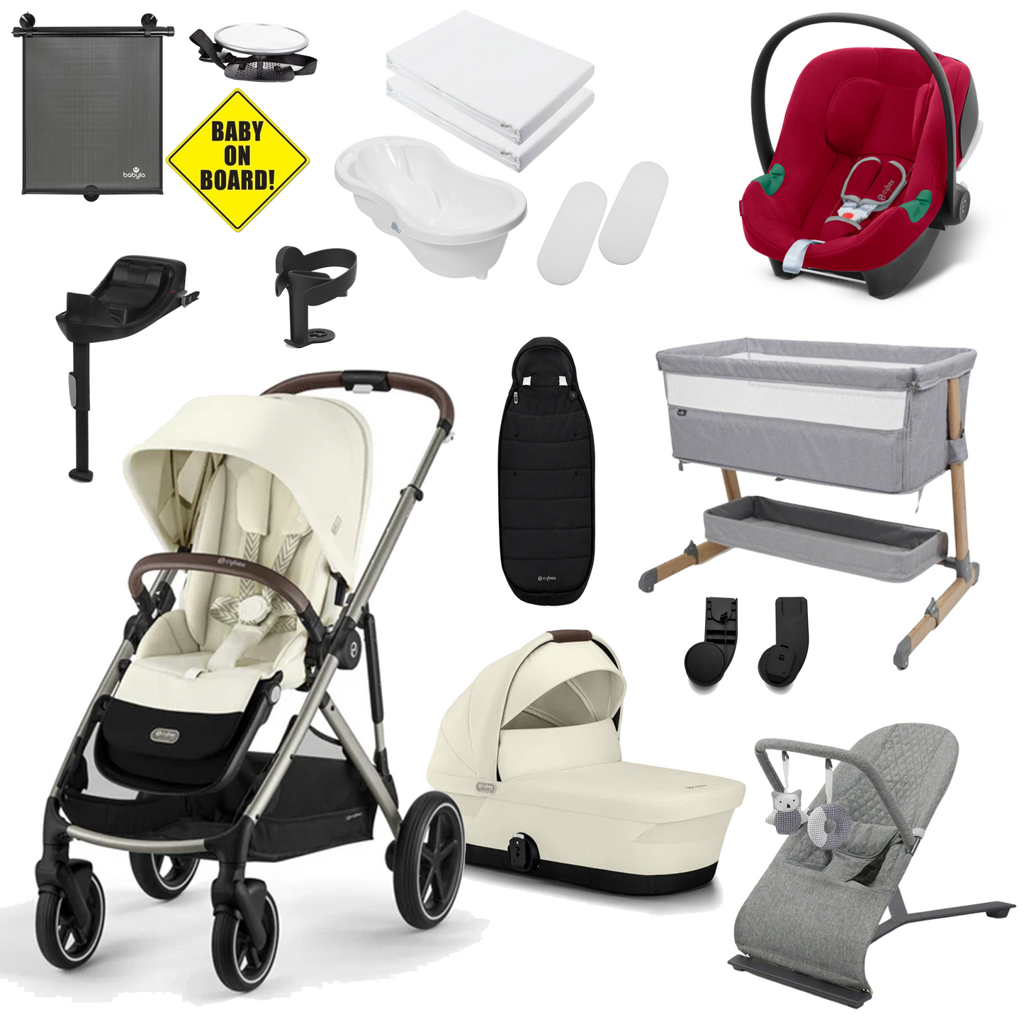 Cybex Gazelle S Newborn Bundle with Cybex Aton B2 Car Seat