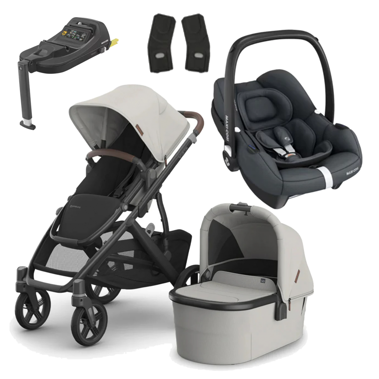 UPPAbaby Vista V3 Buggy with Maxi Cosi CabrioFix and Base