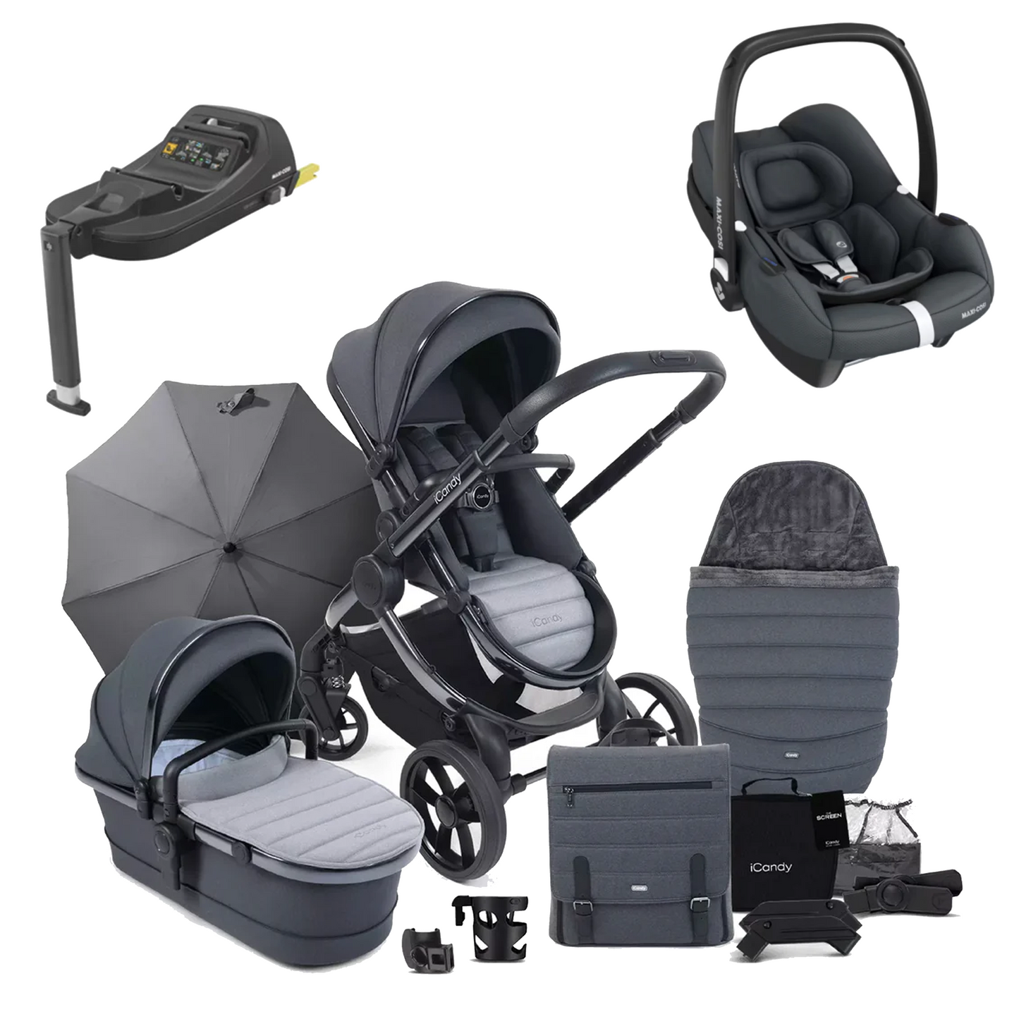 iCandy Peach 7 Complete Bundle with Maxicosi Cabriofix and Base