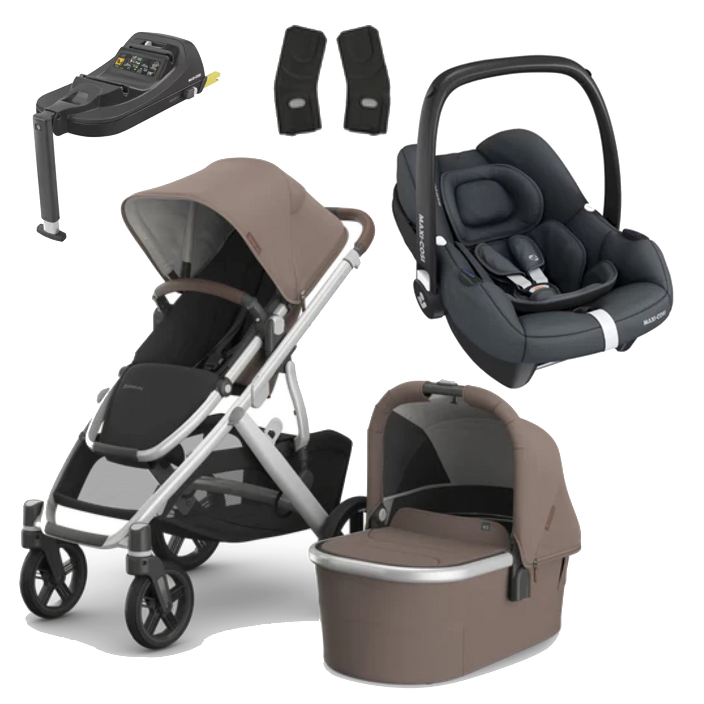 UPPAbaby Vista V3 Buggy with Maxi Cosi CabrioFix and Base