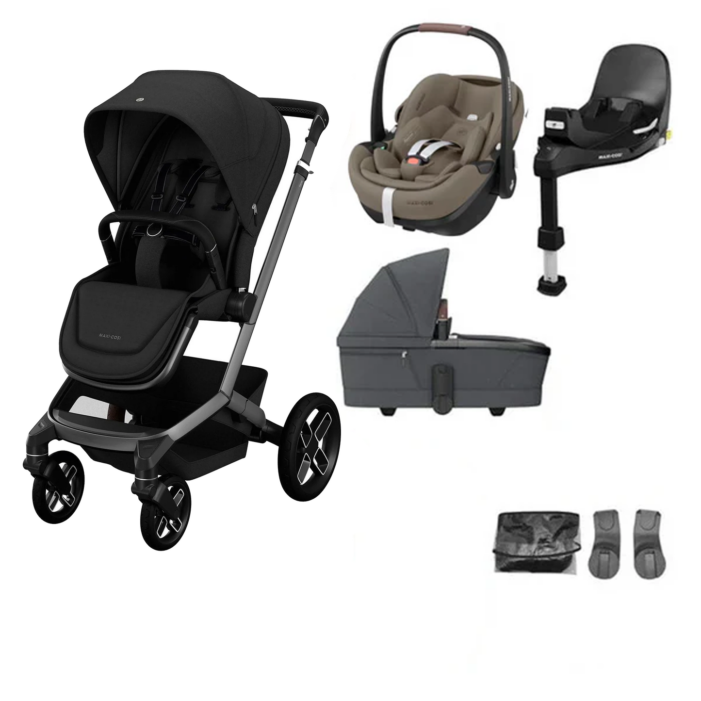 Maxi Cosi Fame Buggy with Maxi Cosi Pebble Pro2 and Family Fix Pro Base