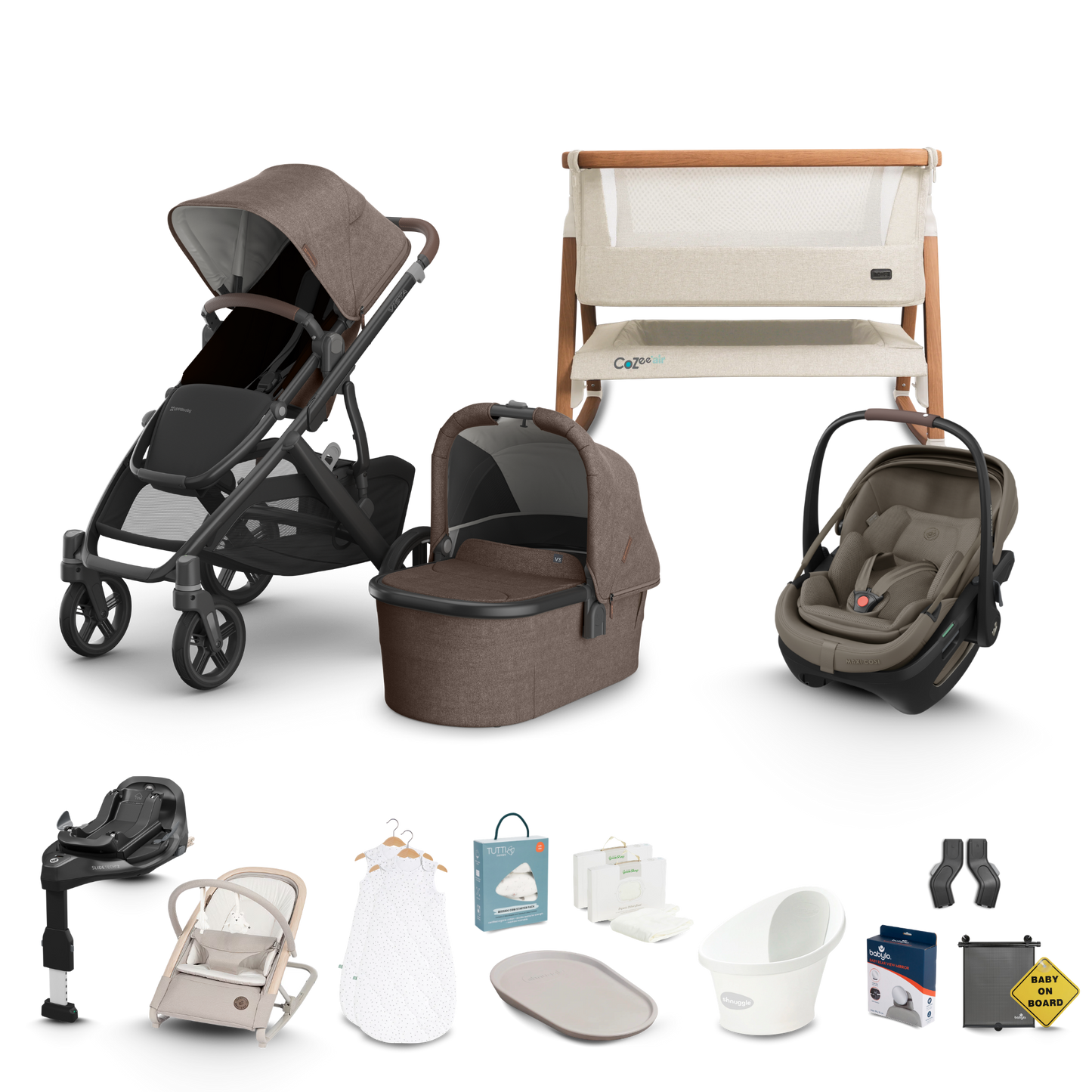 UPPAbaby Vista V3 - Complete Newborn Bundle with Maxi Cosi Pebble Pro 2 Travel System