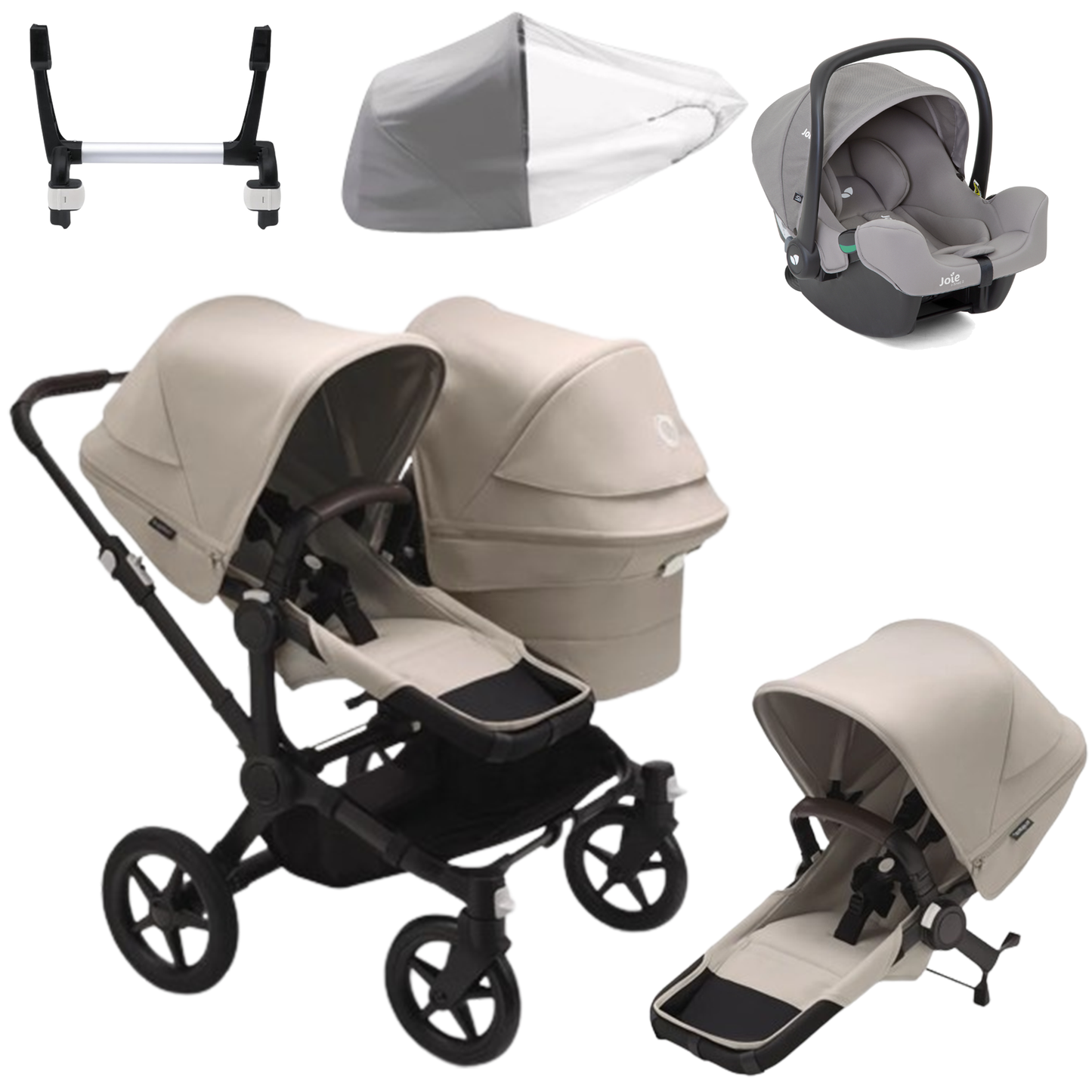 Bugaboo Donkey 5 Duo (Double) with Joie iSnug