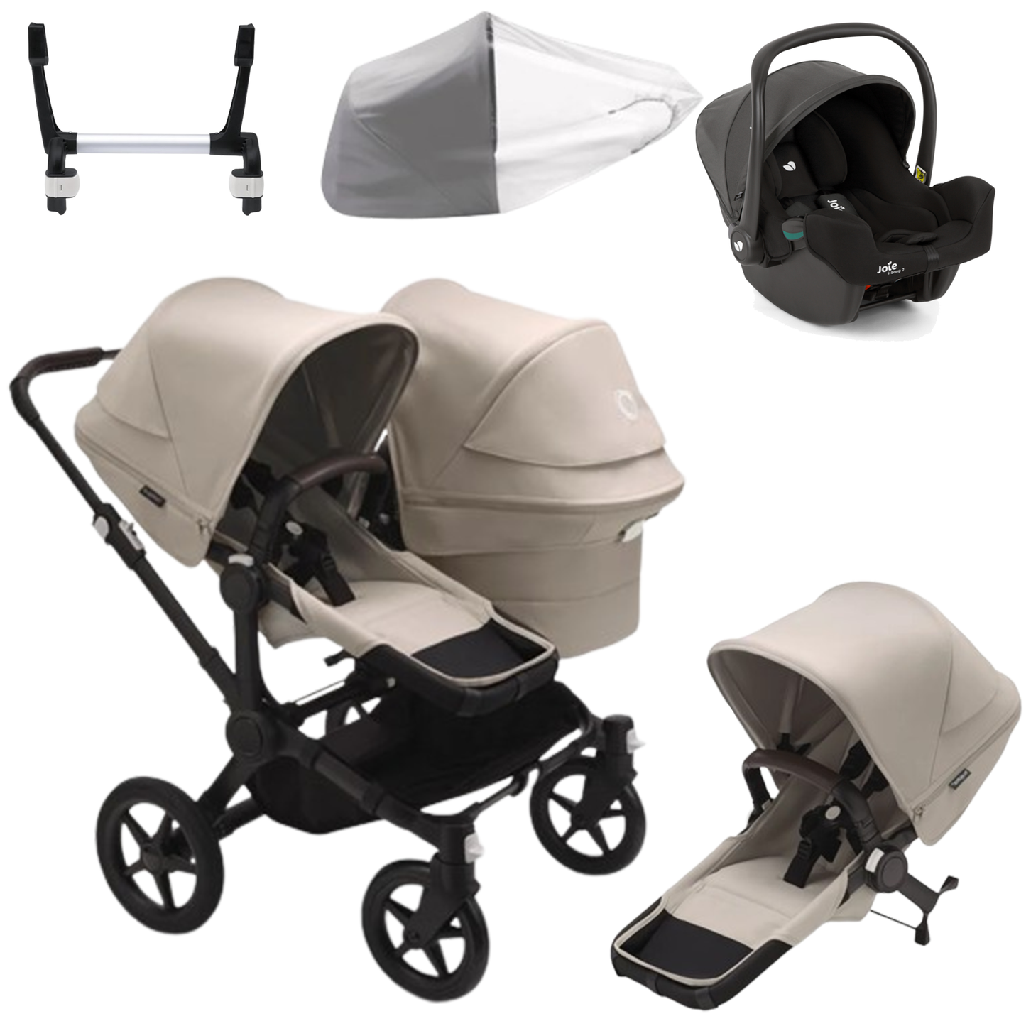 Bugaboo Donkey 5 Duo (Double) with Joie iSnug