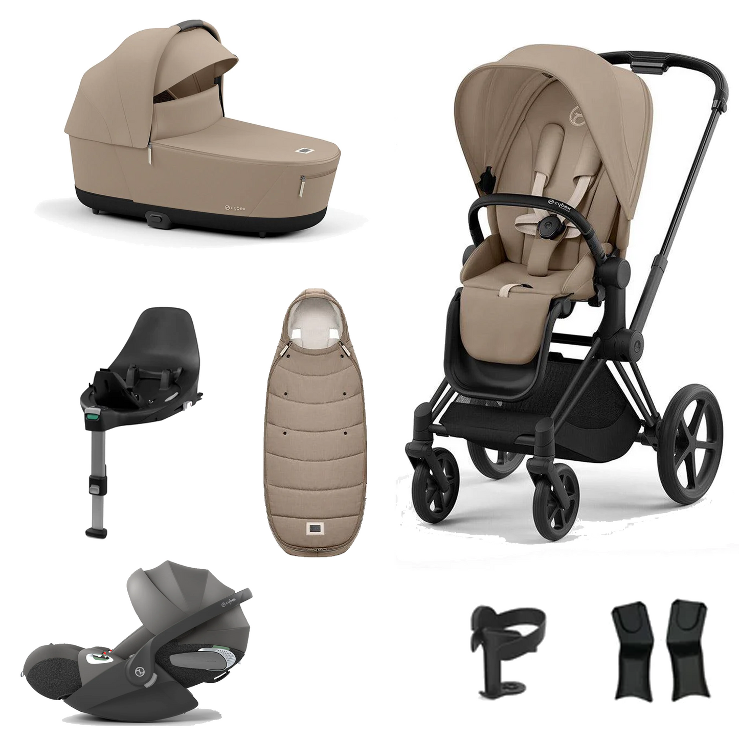 Cybex Priam Essentials Bundle with Cybex Cloud T and Base T
